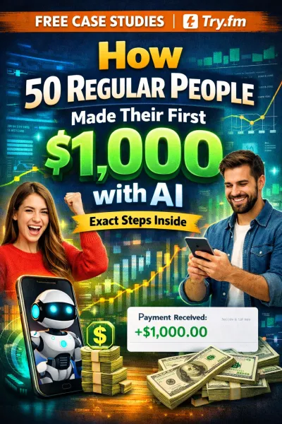 How 50 Regular People Made Their First $1,000 with AI